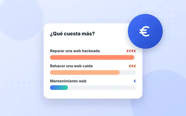 Comparativa de costes: el mantenimiento web cuesta menos que reparar una web hackeada o caída