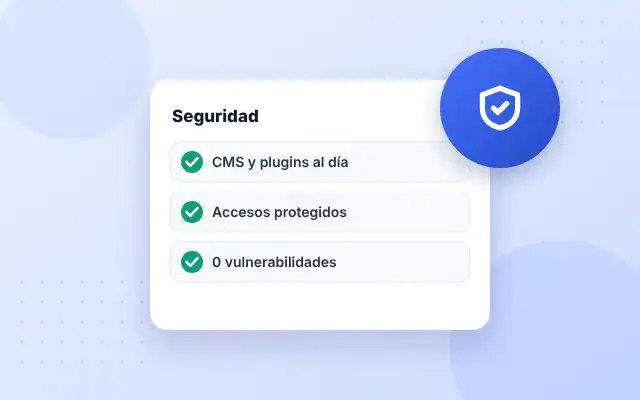 Seguridad de una página web con CMS y plugins actualizados
