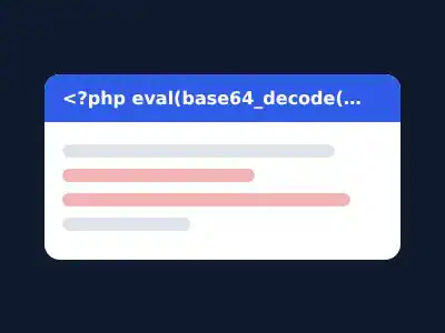 Código malicioso inyectado en los archivos de una página web