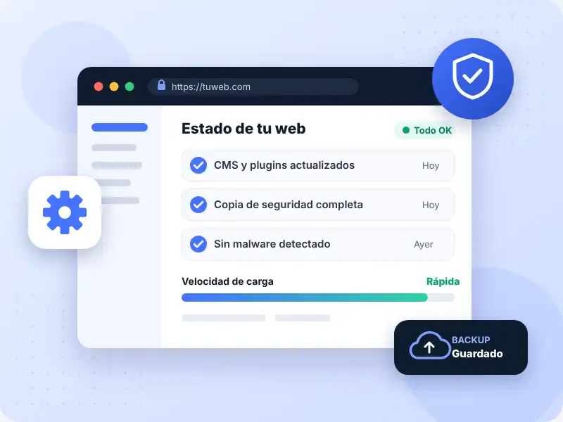 Mantenimiento de una página web: actualizaciones, seguridad y copias de seguridad