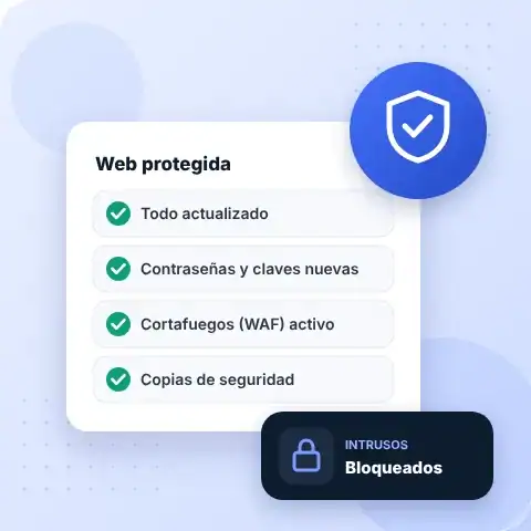 Protección de una página web contra virus y ataques