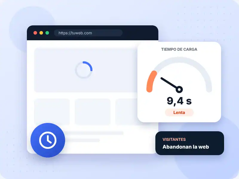 Página web lenta con un tiempo de carga de más de 9 segundos